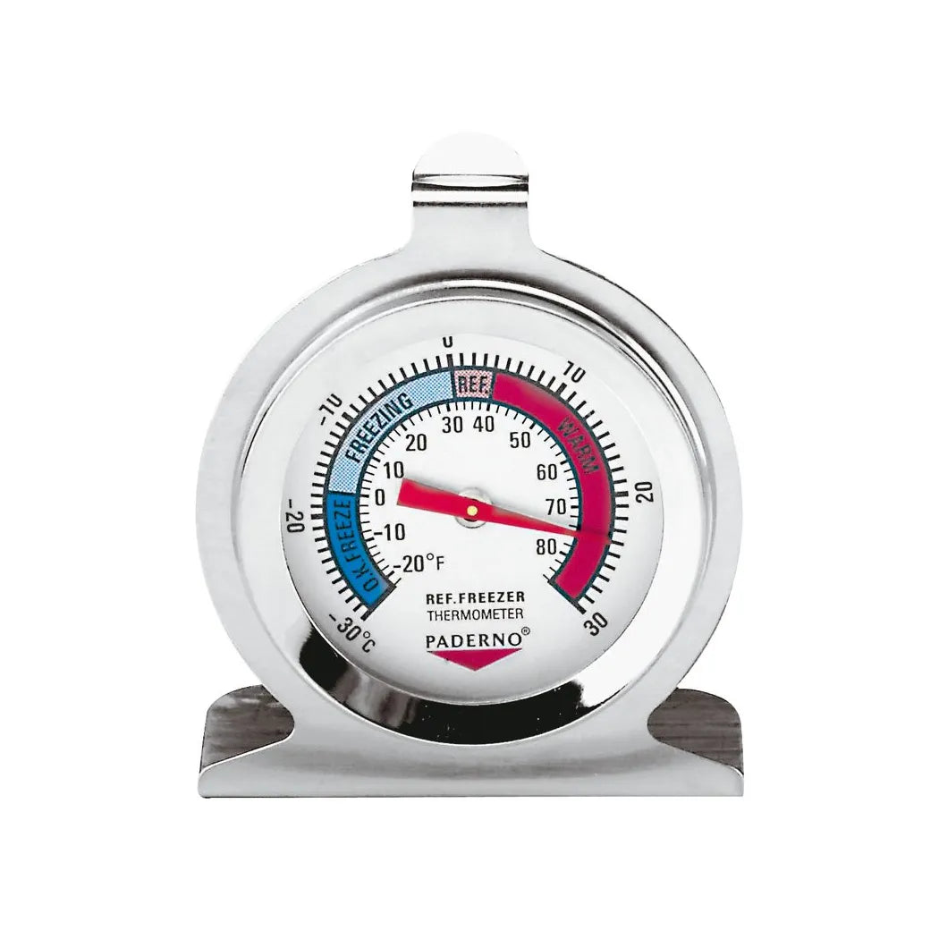 Paderno Stainless Steel Fridge Thermometer, -29-+27°C, Ø 6 cm