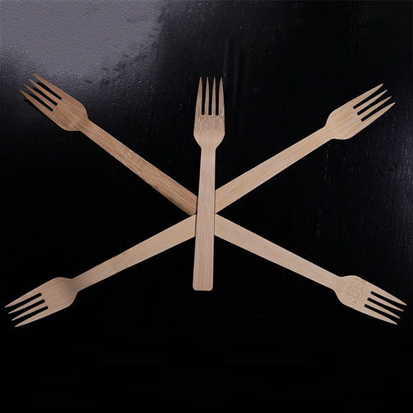 Free Plastik Disposable Wooden Table Fork, Pack Of 1000