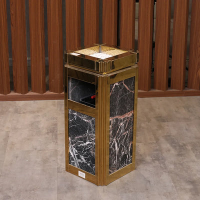 Moscow Lobby Bin with Lid Open Top, 69.5 x 31 x 31 cm