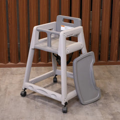 Koala Kare Diner High Chair 22 1/4” W x 30 1/4” H x 23 1/2” D (565 x 743 x 597 mm)- Grey