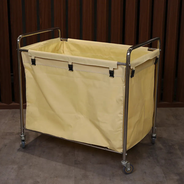 Eco Stainless Steel Linen Cart L90 x W55 x H90 cm