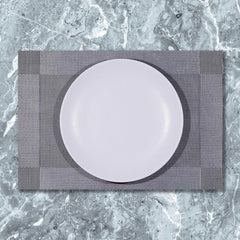 THS 951.250 Poly Vinyl Placemat Grey 30.5 X 45.7 cm, Pack of 10