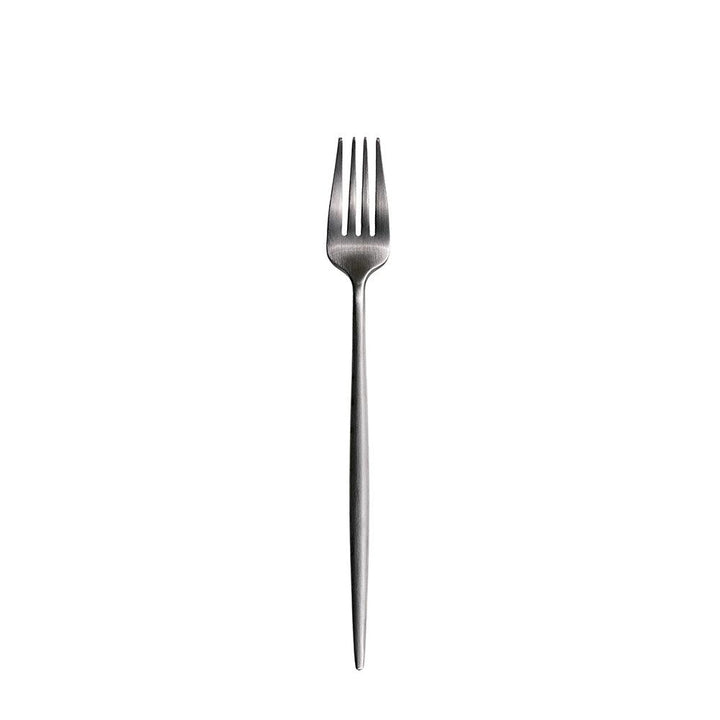 Furtino England Oscar Dessert Fork Matt Silver 18/10 Stainless Steel Dessert Fork 8mm, Pack Of 12 - HorecaStore