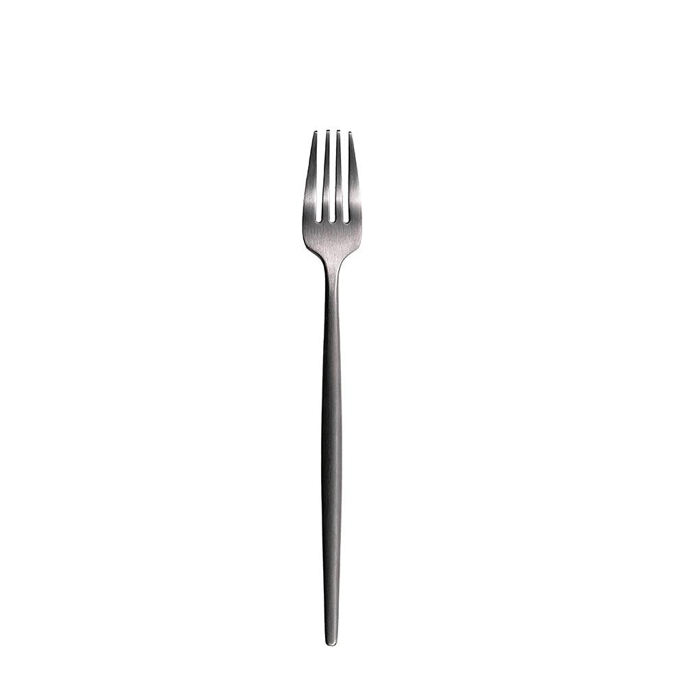 Furtino England Oscar Table Fork Matt Silver 18/10 Stainless Steel Table Fork 8mm, Pack Of 12 - HorecaStore