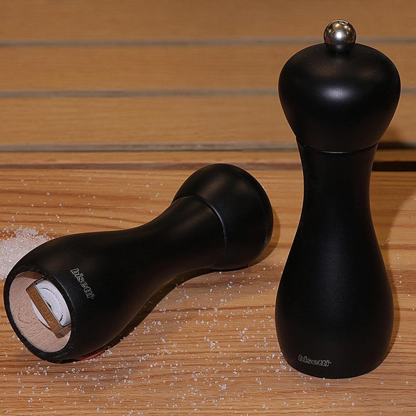 Bisetti 42501 Beechwood Rimini Pepper Mill Black 18CM HorecaStore