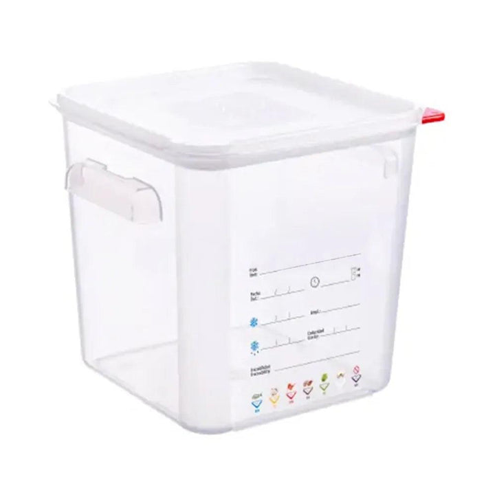 Square Container with Lid 12 L 28.5 x 23.5 x 23 cm   HorecaStore