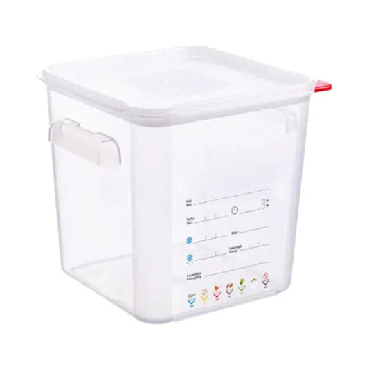 Square Container with Lid 12 L 28.5 x 23.5 x 23 cm   HorecaStore