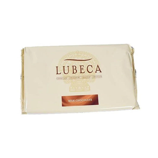 Lubeca Milk Chocolate Block (38%) 1 x 2.5 Kgs - HorecaStore