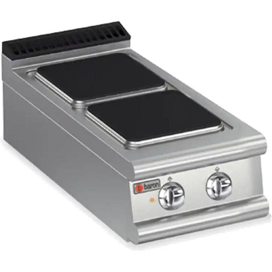 Baron 90PC/E401 Electric Cook Top With 2 Cast Iron Hot Plates, Power 8 kW 3 Phase - HorecaStore