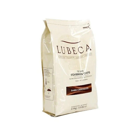 Lubeca Dark Chocolate Chip (70%) 1 x 2.5 Kgs - HorecaStore