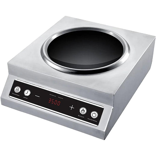 THS C3514-SW Commercial Induction Cooker With Touch control 3.5 kW, Single Phase, 43 x 19.5 x 51 cm - HorecaStore