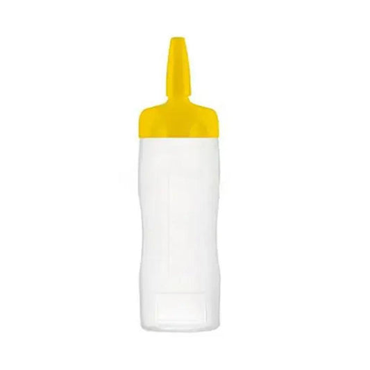 Squeeze Sauce Bottle with lid 75 cl 7.5 x 25.1 cm Yellow   HorecaStore
