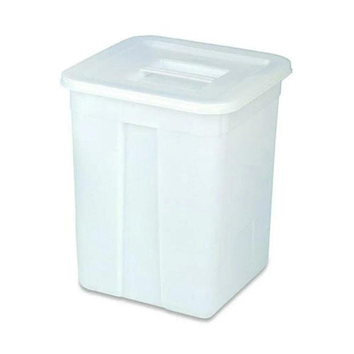 Araven Square Bucket with Lid 30 L 41.5 cm x 41.5 cm x 50.5 cm