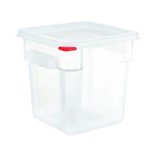 Square Container with Lid 6 L 22.5 x 19 cm   HorecaStore