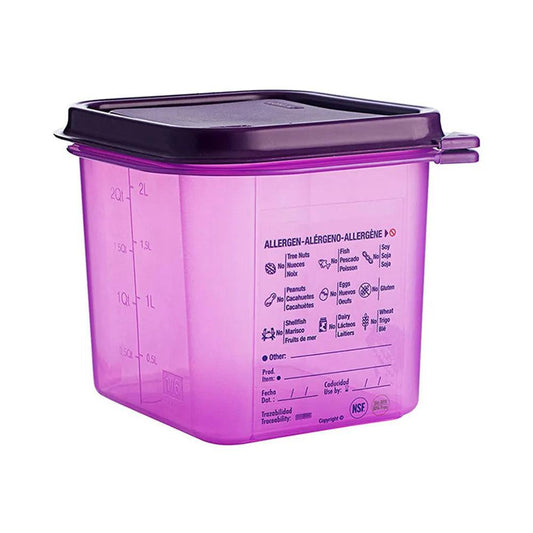 Anti Allergic Airtight Containers 2.6 L GN 1/6 17.6 x 16.2 x 15 cm   HorecaStore