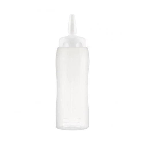 Araven Squeeze Sauce Bottle with lid 50 cl/17 oz. 7.5 cm x 25.1 cm, White