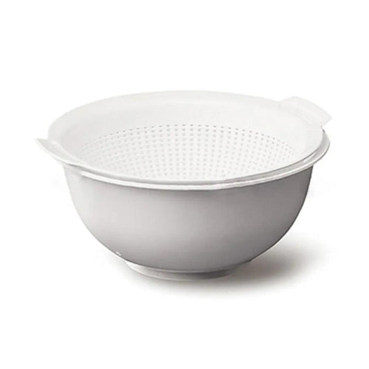 White Bowl with Colander 2.5 Liter   HorecaStore