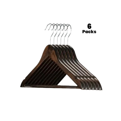 Roomwell UK Male Wooden Hanger Mahogany Color