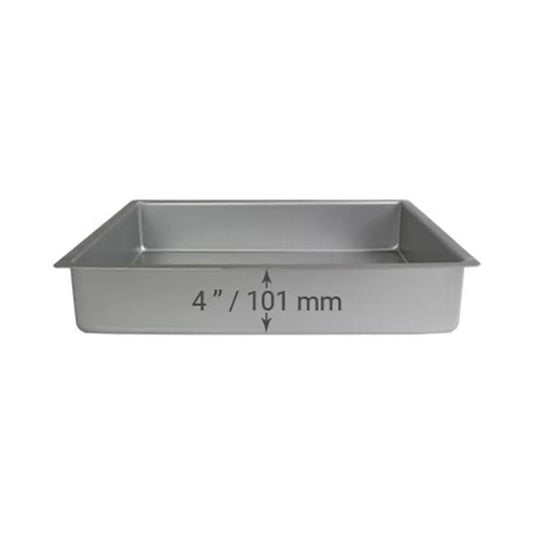 Aluminum Oblong Cake Pan 38.01 x 25.4 x 10.16 cm   HorecaStore