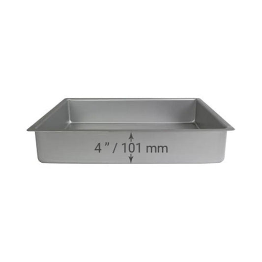 Aluminum Oblong Cake Pan 40.64 x 30.48 x 10.16 cm   HorecaStore