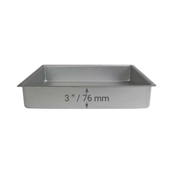 Aluminum Oblong Cake Pan 38.1 x 25.4 x 7.62 cm   HorecaStore