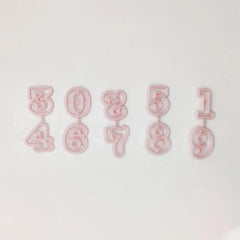 THS Novelty Cutters Numericals Set 3 x 2 cm