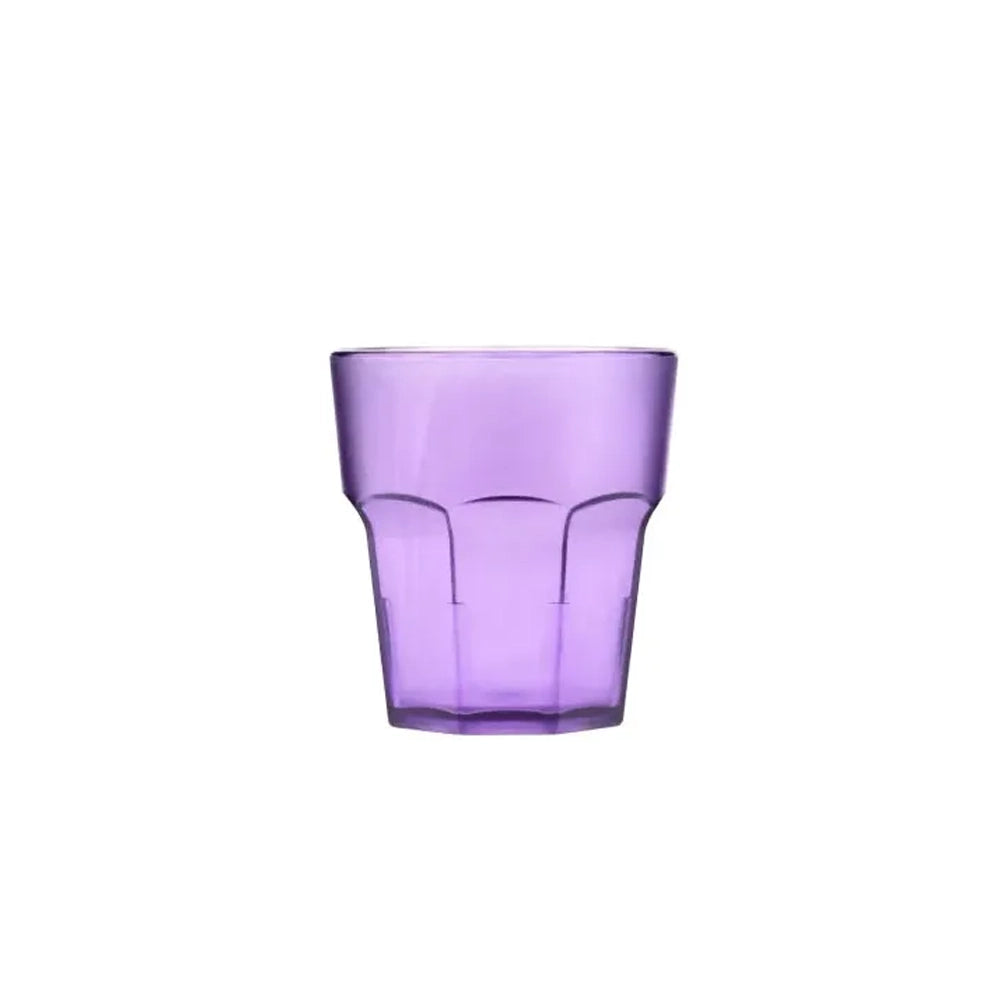 Tribeca  Avanos Frosted Stackable Polycarbonate Clear Purple Tumbler 290 ml, BOX QUANTITY 140 PCS