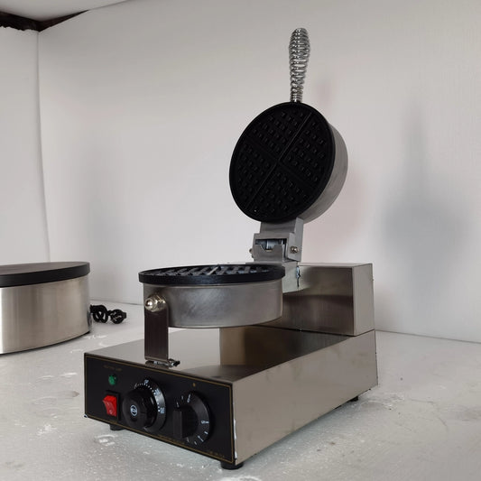 THS Single Head Waffle Baker Round, 1 kW, 25 x 34.5 x 21 cm