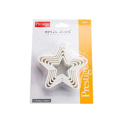 Prestige Star Shape Pastry Cutter , 400 g, Set of 5