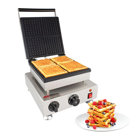 THS Electric Waffle Baker Single Head, 1.6 kW, 31 x 38 x 25 cm