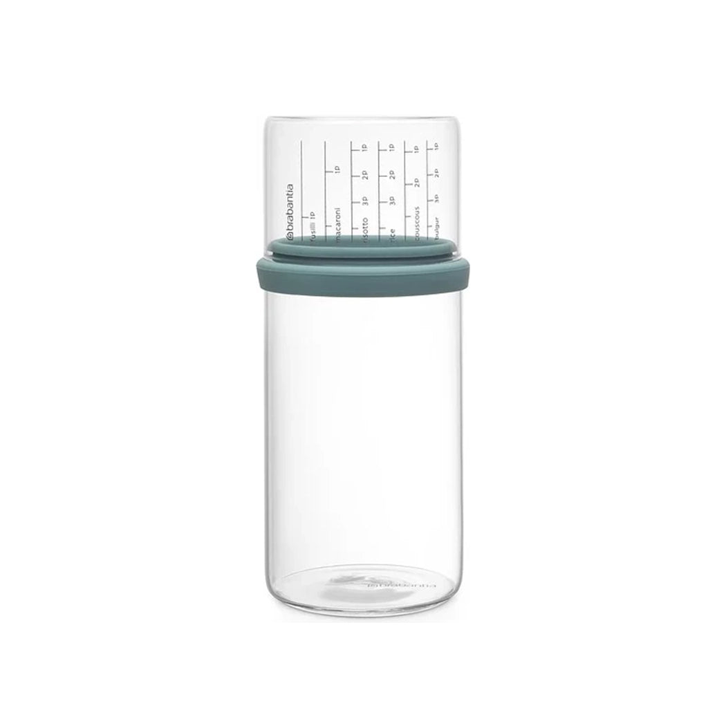 brabantia-storage-glass-jar-with-measuring-cup-1l-mint