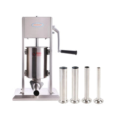 THS TV-7L Stainless Steel Manual Sausage Filler, 7 L, 13 kg, 30.5 x 33 x 82 cm