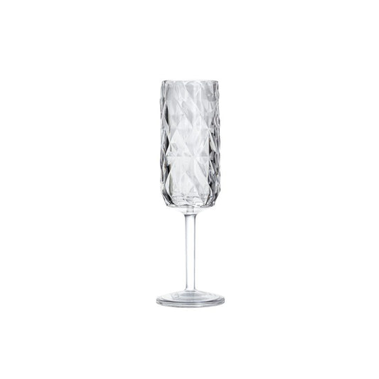 Tribeca Exclusive Polycarbonate  Pc Clear Champagne Glass 180 ml, BOX QUANTITY 24 PCS
