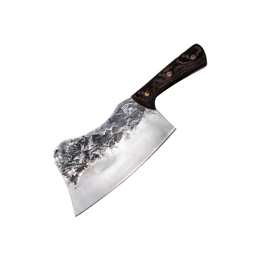 Paul Brown 4Cr13Mov Steel Meat And Vegetable Cleaver With Wooden Handle, Blade Length 19 cm