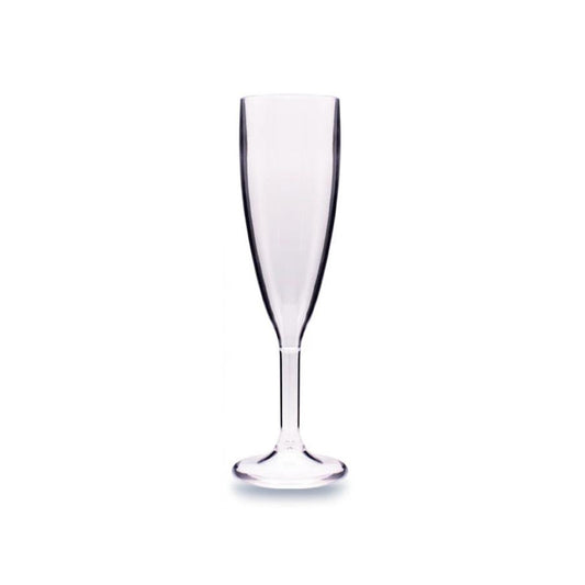 Tribeca Polycarbonate White Flute Champagne Glass 180 ml, BOX QUANTITY 50 PCS