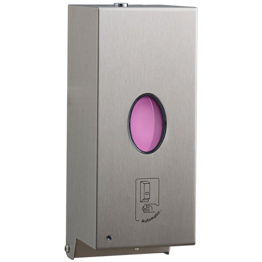 Bobrick Stainless Steel B2012 Automatic Wall Mounted Soap Dispenser H 242MM * W 108MM, 850 ml (30-fl oz) - HorecaStore