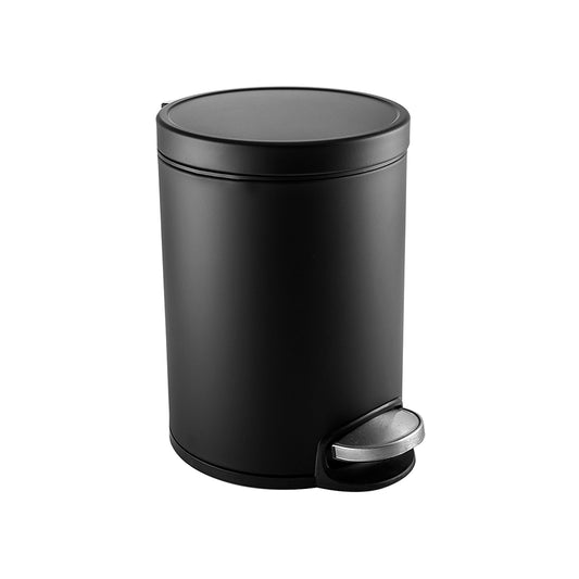 bagnodesign-matt-black-stainless-steel-hotel-pedal-bin-capacity-5-litre