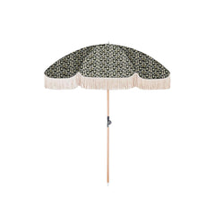 Gymkhana Boho Beach Outdoor Centre Pole Umbrella without Base, Calla Floral, 200x257.8 cm