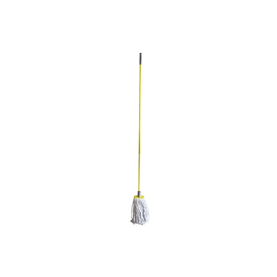 THS Mop Head(300 g) with Plastic Holder & Painted Iron Handle(130 cm), 15 pcs