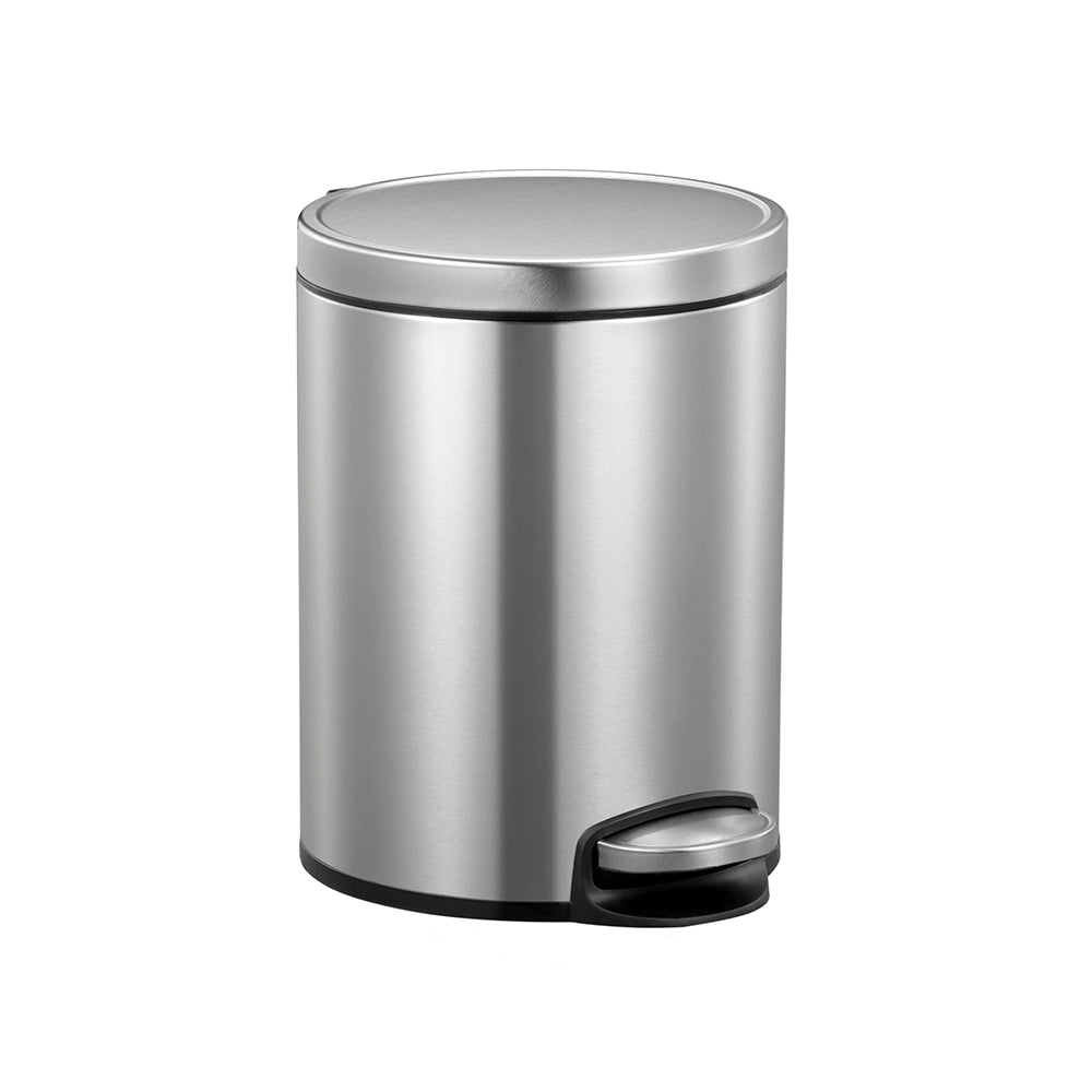 bagnodesign-brushed-stainless-steel-hotel-pedal-bin-capacity-5-litre