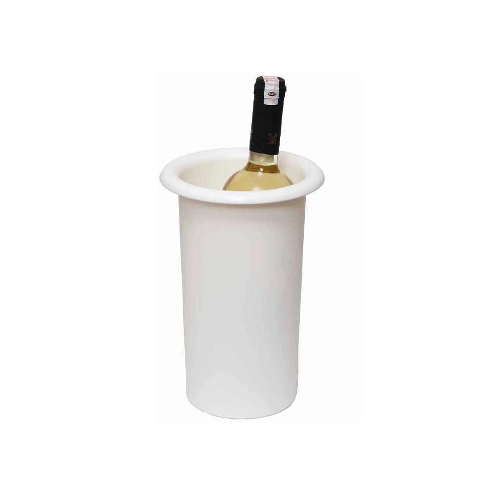 Tribeca Polycarbonate White Frosted Wine Cooler 24 Cm, BOX QUANTITY 12 PCS