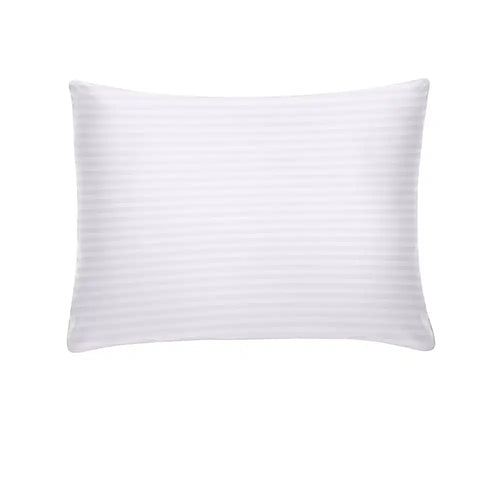 THS Zen Stripes Single Cotton Oxford Pillow Cover White