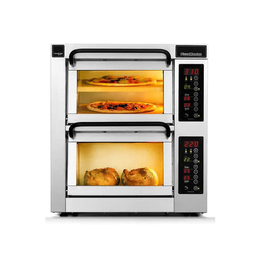 Pizzamaster PM 352ED-1 Counter Top Stone Heated Double Pizza Oven 5.6 kW - HorecaStore