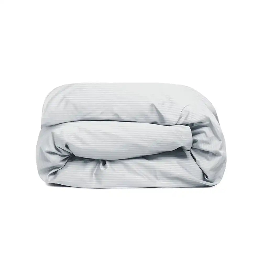 ths zen stripes double full duvet cover glacier