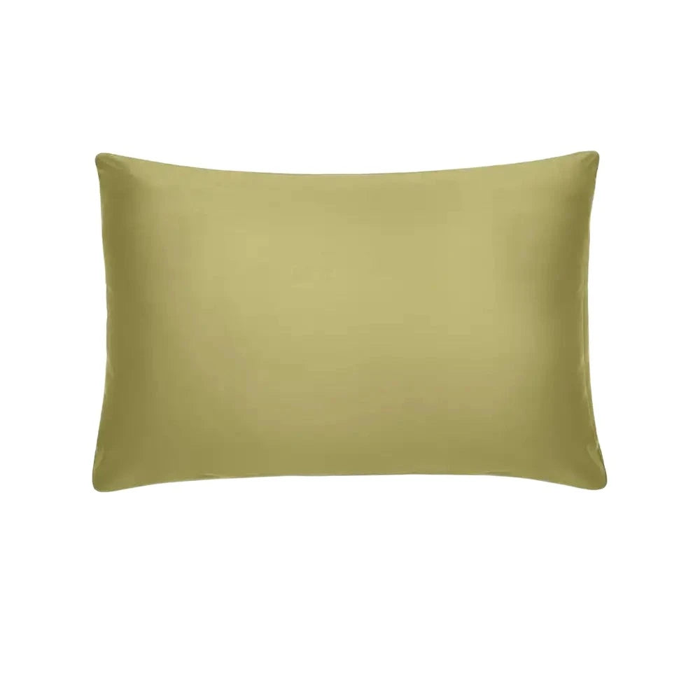 ths giza cotton oxford pillow cover pair slit green