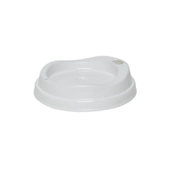 Tribeca Polycarbonate White Cold Drink Cup Lid 8cm, BOX QUANTITY 700 PCS