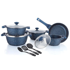 Prestige Acrylic Aluminium Essentials Non-Stick Sets of 12, Dark Blue