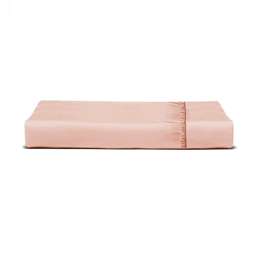 ths giza cotton single xl fitted bed sheet rose