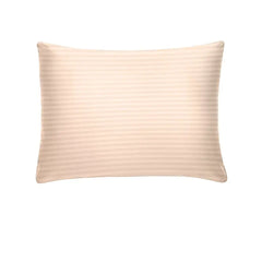 THS Zen Stripes Single Cotton Oxford Pillow Cover Pastel Pink