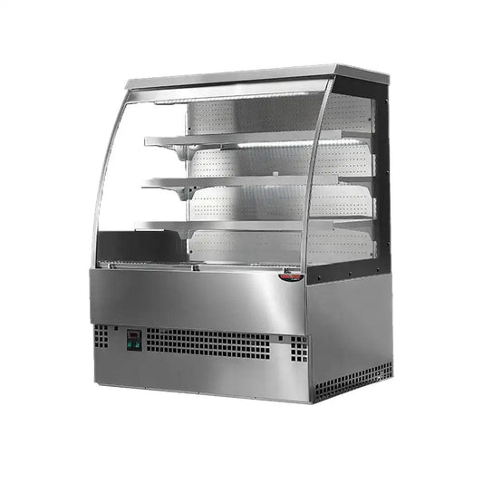 Tecnodom EVO 120VCG PVC Coated Ventilated Pastry Counter with Sliding Doors 1340 W, 120 x 77 x 140 cm - HorecaStore